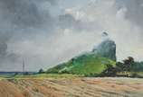 Oscar Tecídio (1926-1995), Fernando de Noronha - Óleo sobre eucatex. Sem moldura.