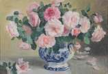LUCILIA FRAGA, Flores - Óleo sobre tela.