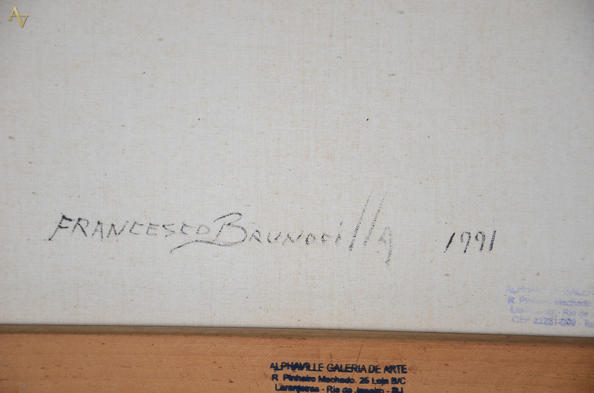 FRANCESCO BRUNOCILLA (1948) - Paisagem rural - ost - 27 x 41 - datado... - foto 4 de 4