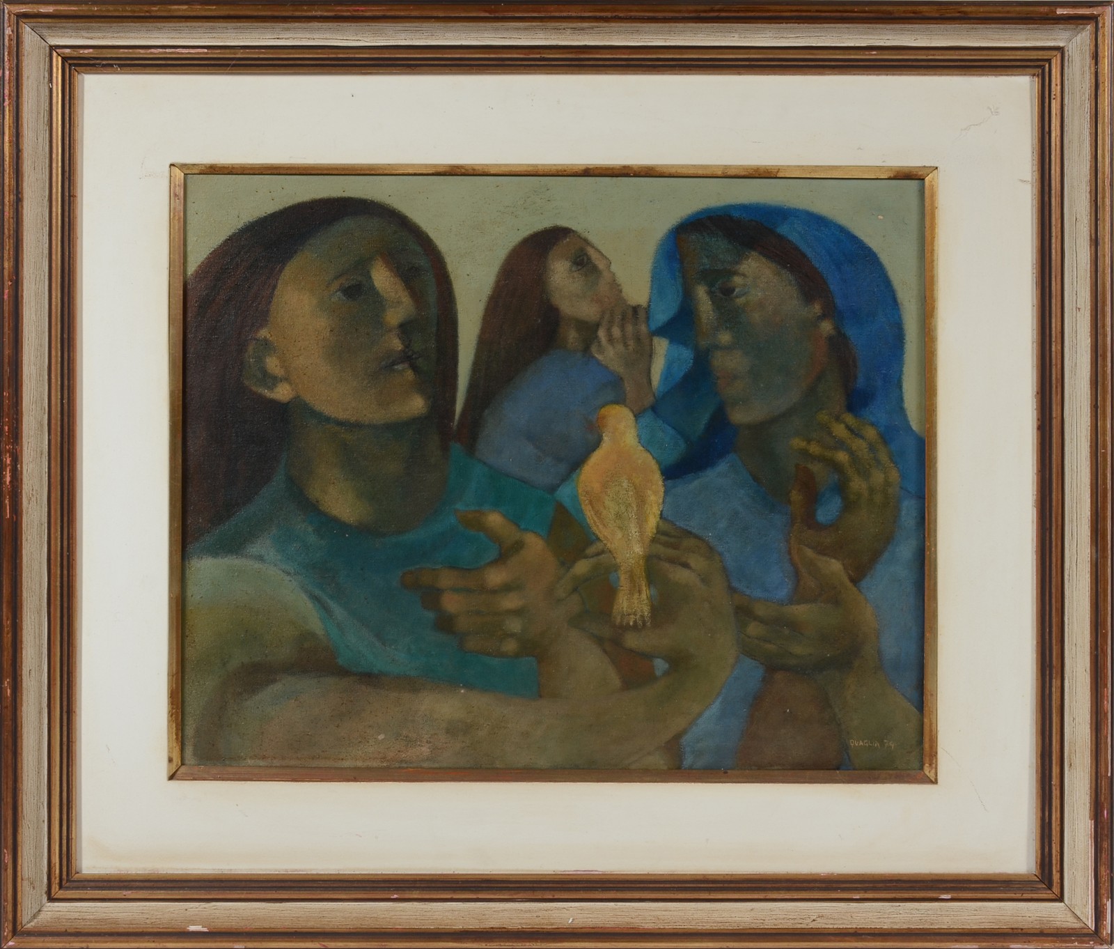 João Quaglia (1928-2014), Figuras com pássaro - foto 2 de 4