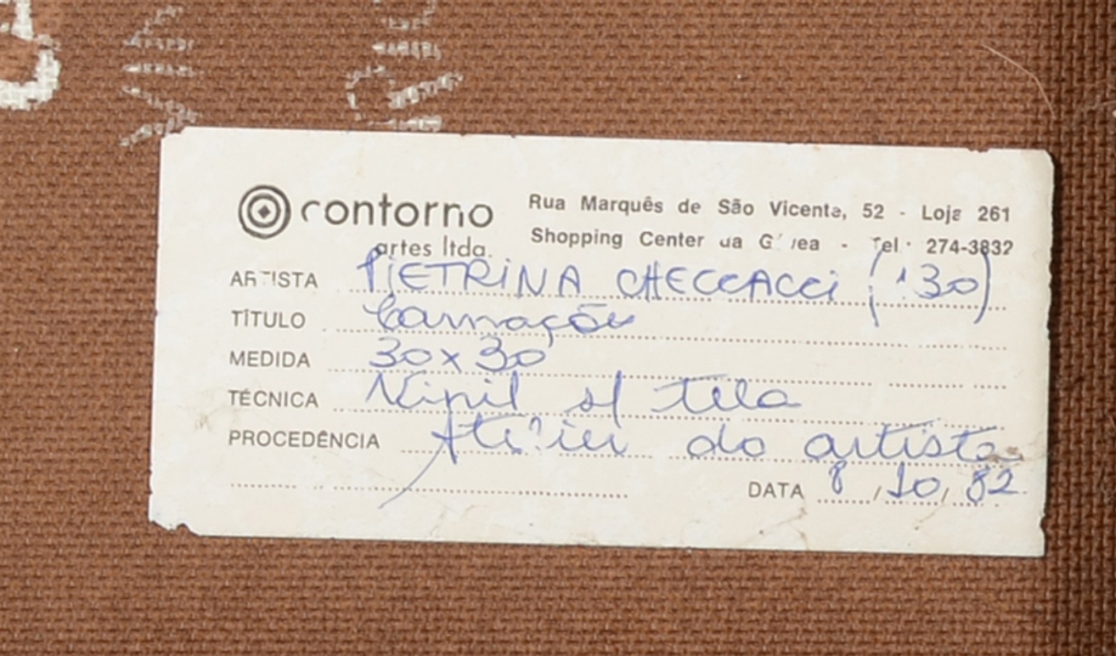 Pietrina Checcacci (1941), Carnações - foto 5 de 5