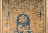 Tapeçaria, provavelmente italiana, decorada em ... - Tapeçaria, provavelmente italiana, decorada em estilo renascentista, ornada por elementos arquitetônicos, adornos florais, figuras e animais. Ap...