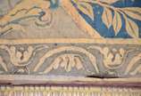 Tapeçaria, provavelmente italiana, decorada em ... - Tapeçaria, provavelmente italiana, decorada em estilo renascentista, ornada por elementos arquitetônicos, adornos florais, figuras e animais. Ap...