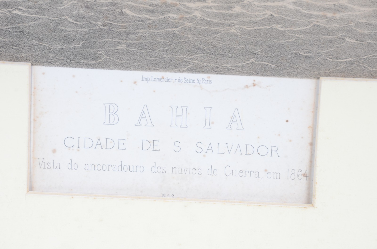 Bahia, Cidade de São Salvador - Vista do Ancoradouro dos Navios de Guerra, em 1864 - foto 3 de 6