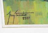 Ney Tecídio (1929-1), São Jorge - Óleo sobre tela. Datado 1977.