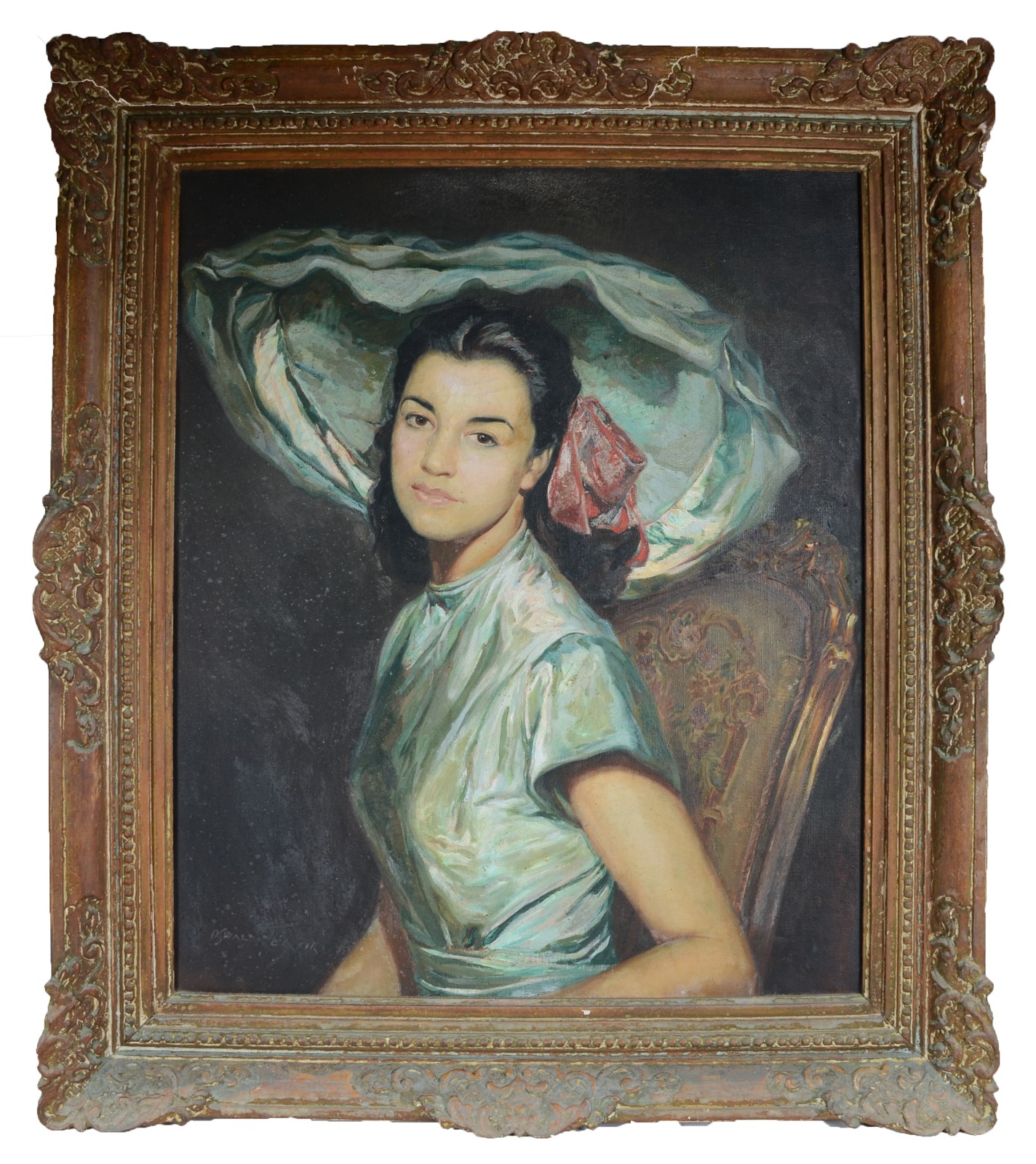 Oswaldo Teixeira (1905-1974), Moça com chapéu - foto 2 de 4