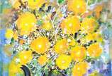 Ney Tecídio (1929-1), A Luz Nas Flores - Óleo sobre eucatex. Datado 2024.