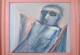 Píndaro Castelo Branco (1930), Figura - Óleo sobre tela. Assinado e datado 1987.