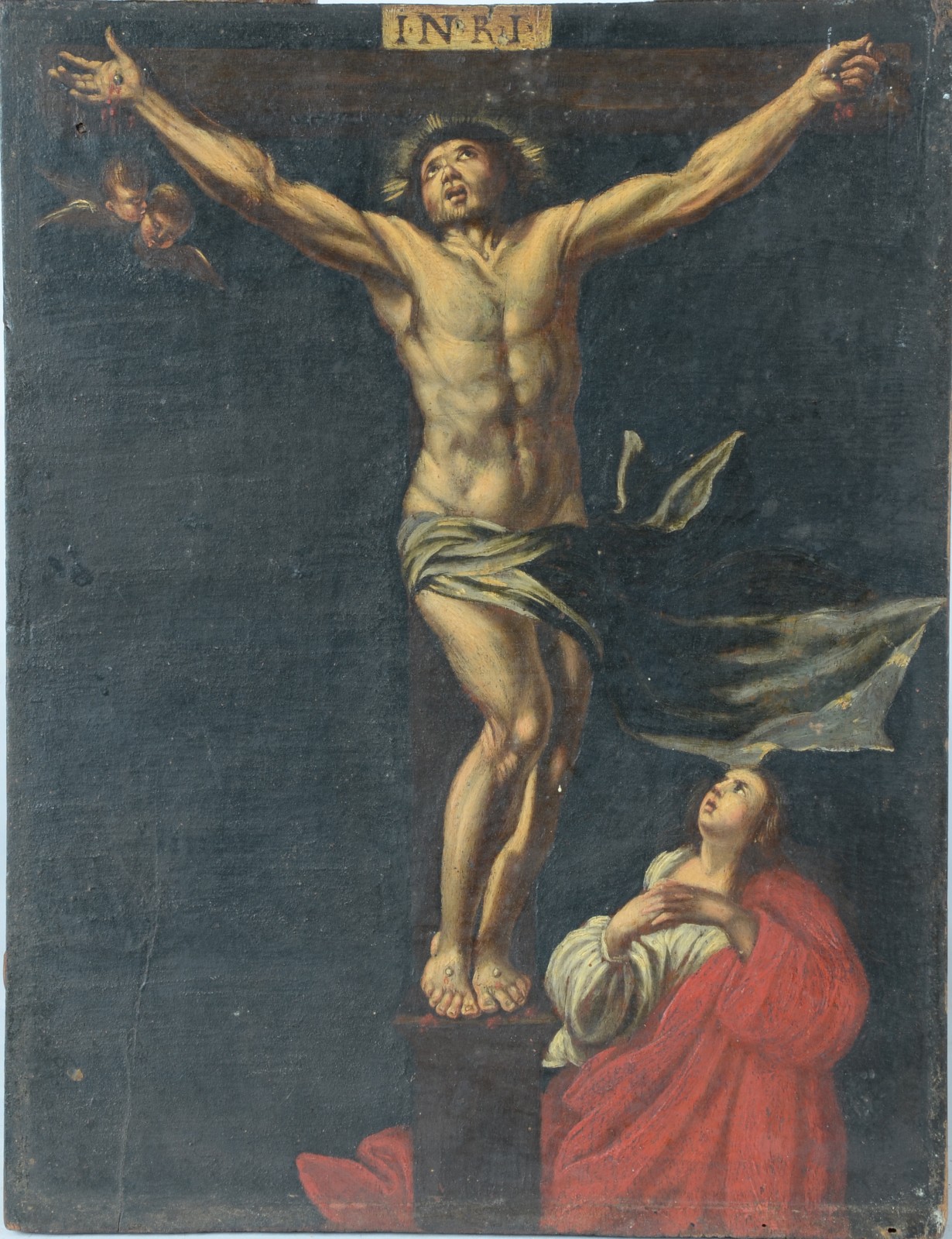 Sem assinatura, Cena Sacra - Jesus crucificado - foto 1 de 4