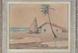 OTACILIO AZEVEDO (1892/1978), Marinha - Óleo sobre tela. Datado 1951.