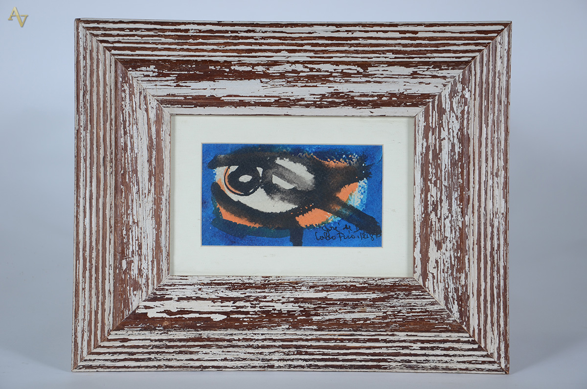 JOSÉ DE DOME (1921 - 1982) - Abstrato - guache sobre cartão - 10 x 18... - foto 1 de 3