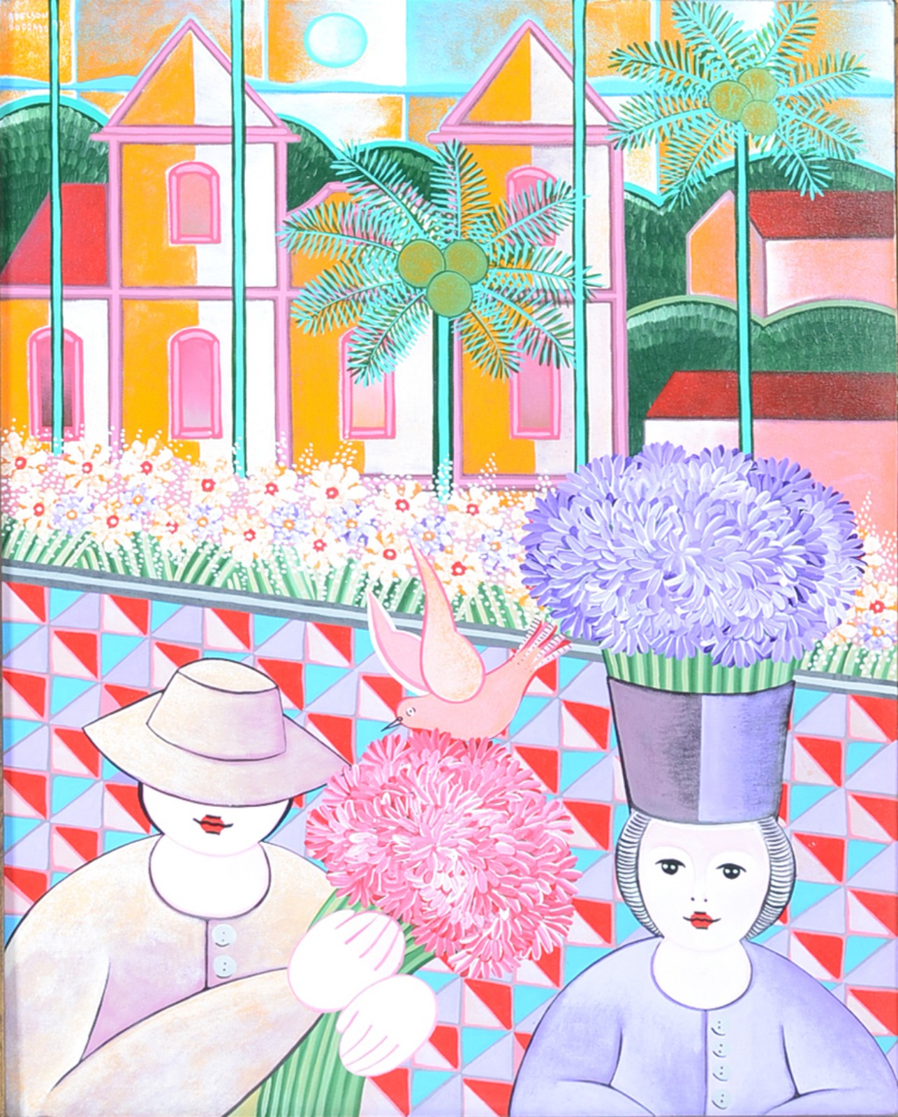 Adelson do Prado (1944-2013), Figuras e Flores - foto 1 de 5