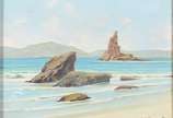 Gastão Formenti (1894-1974), Marinha - Óleo sobre eucatex. Datado 1963.