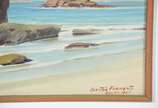Gastão Formenti (1894-1974), Marinha - Óleo sobre eucatex. Datado 1963.