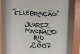 Juarez Machado (1941), Celebração - Óleo sobre tela. Datado 2007.