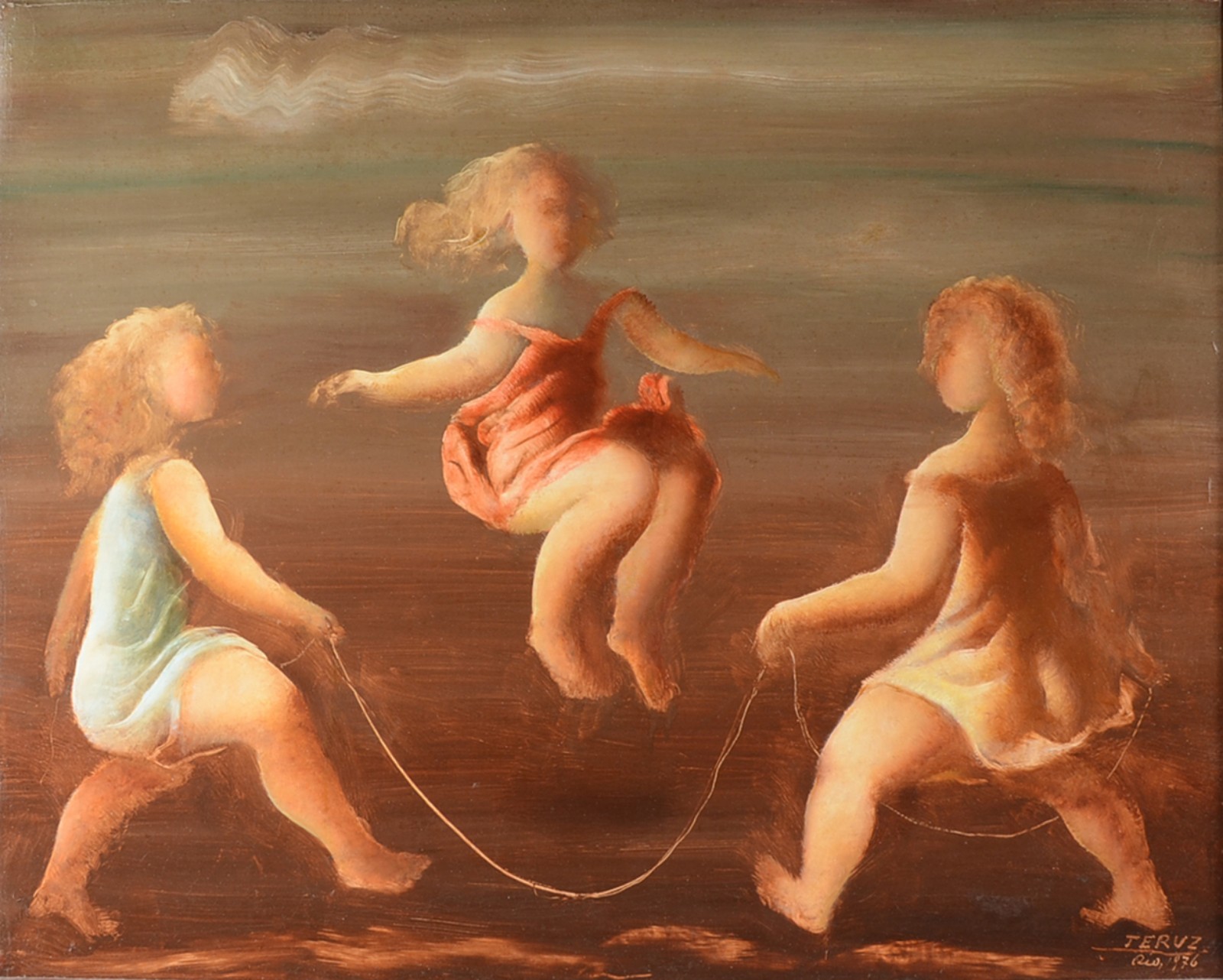 Orlando Teruz (1902-1984), Meninas Pulando Corda - foto 1 de 5