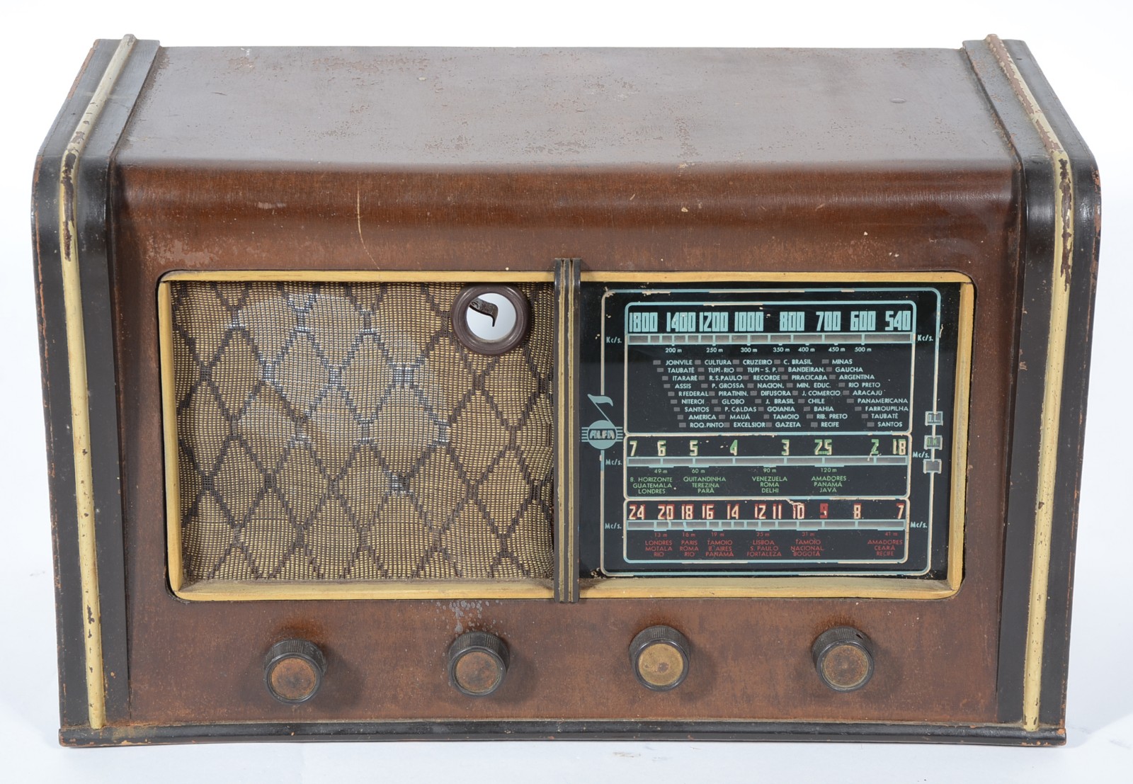 Caixa antiga de rádio. Não tem a parte interna. - foto 1 de 5