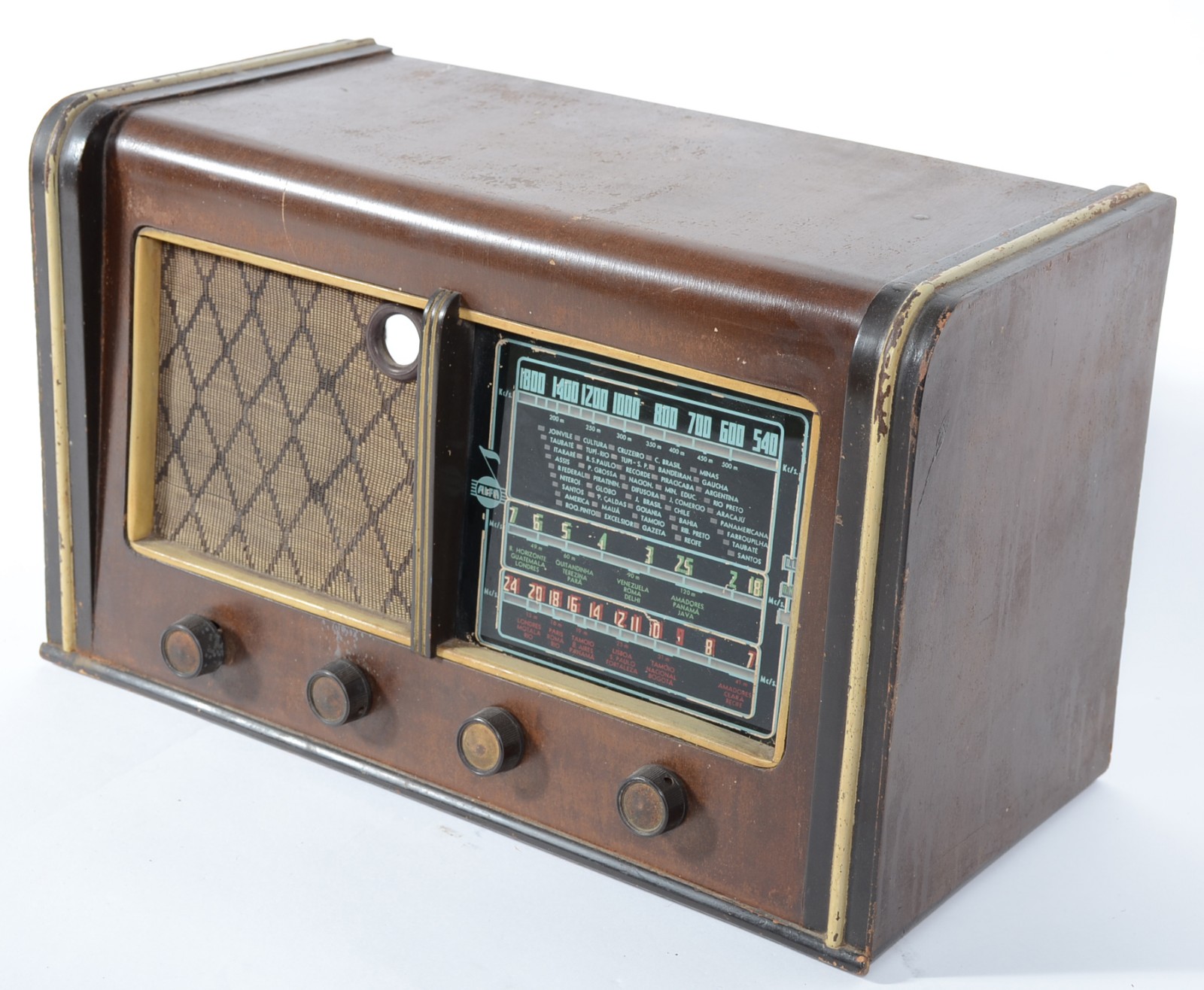 Caixa antiga de rádio. Não tem a parte interna. - foto 2 de 5