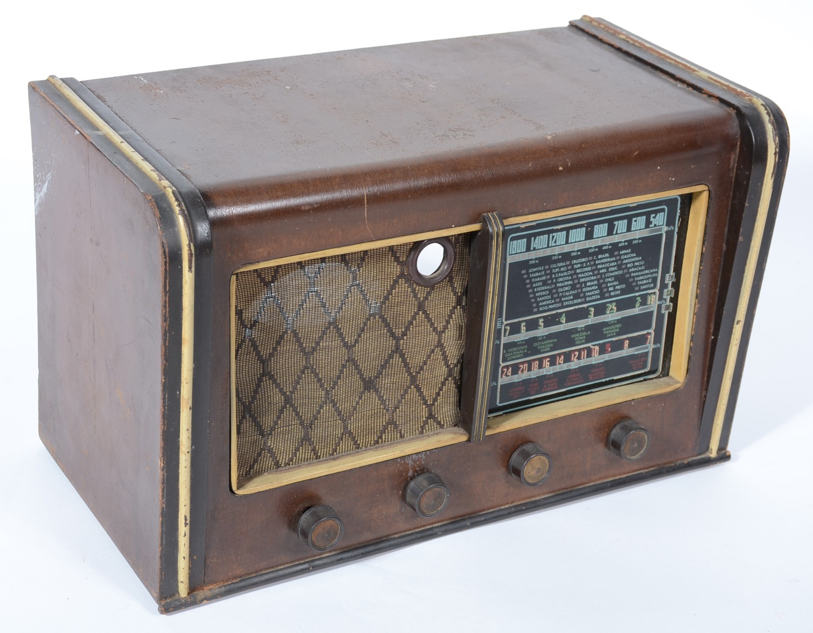 Caixa antiga de rádio. Não tem a parte interna. - foto 3 de 5