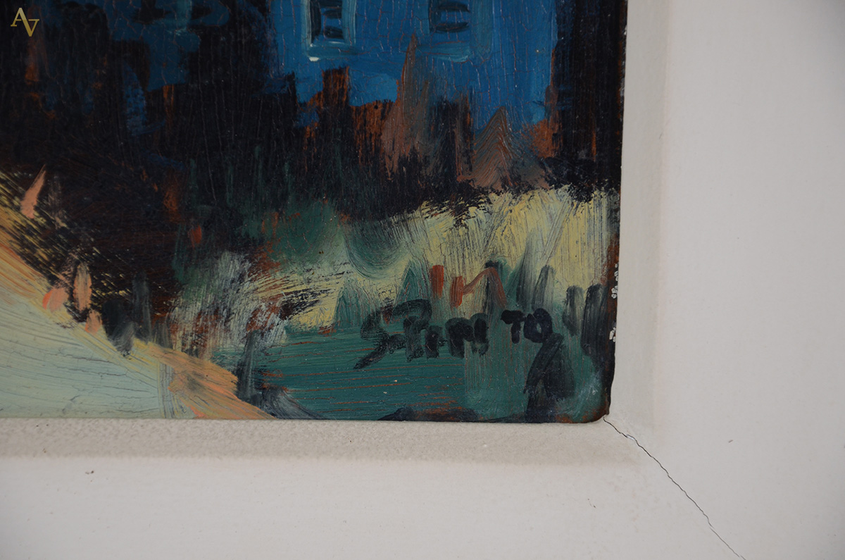 SYLVIO PINTO (1918 - 1997) - Casario - osc - 28 x 33 - foto 3 de 3