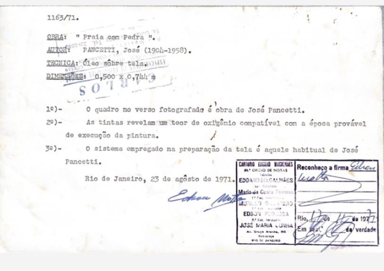 José Pancetti (1902-1958), Praia com pedra - foto 5 de 5