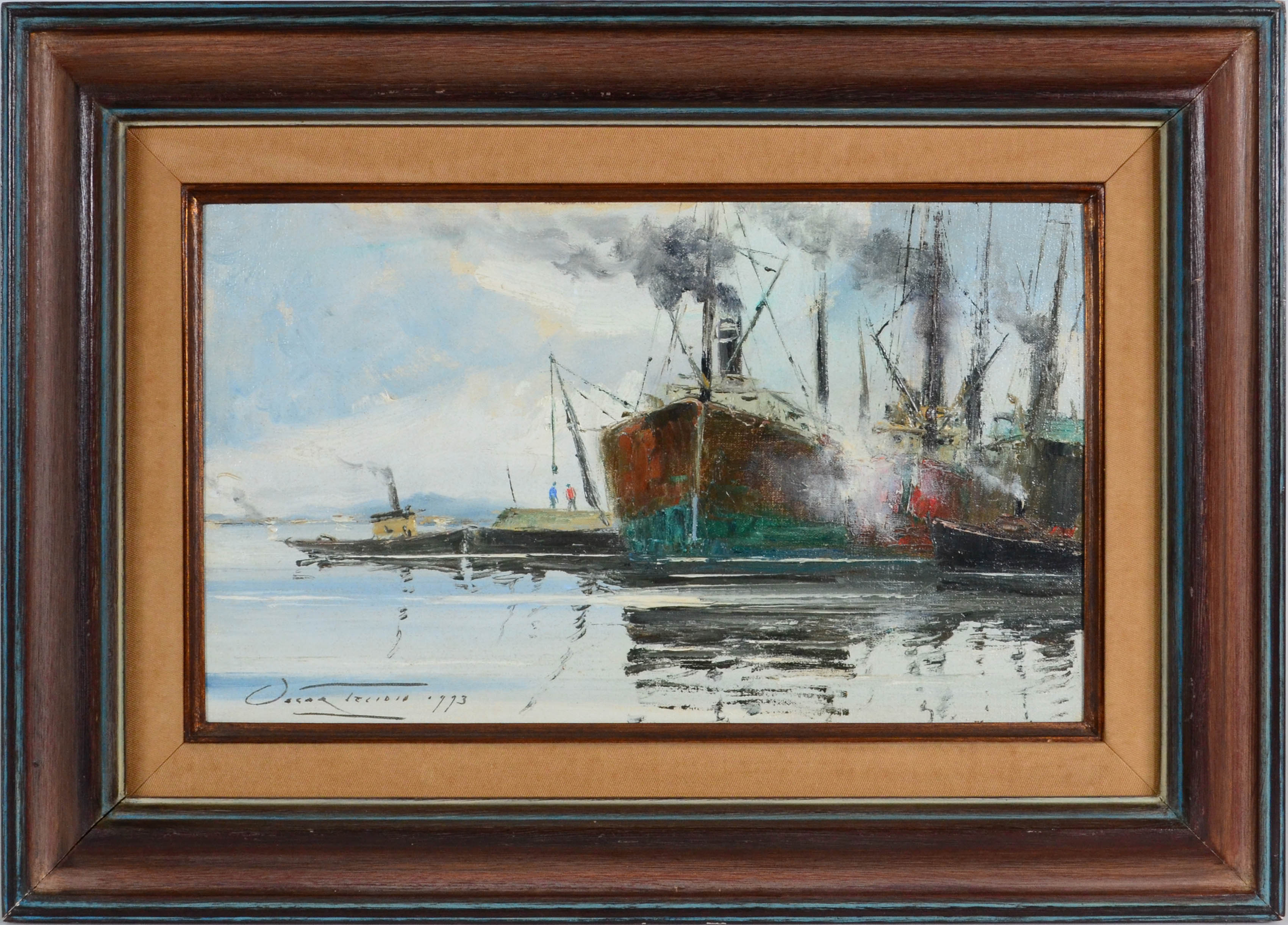 Oscar Tecídio (1926-1995), Barcos ao largo - foto 1 de 3