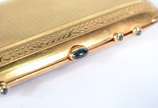 Elegante bolsa "menudiere" do tipo trousse de o... - Elegante bolsa "menudiere" do tipo trousse de ouro 18 k., contrastada. (Por motivos de segurança a peça não se encontra na loja).