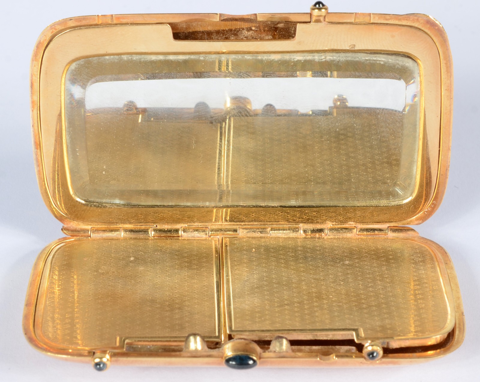Elegante bolsa "menudiere" do tipo trousse de ouro 18 k... - foto 5 de 7