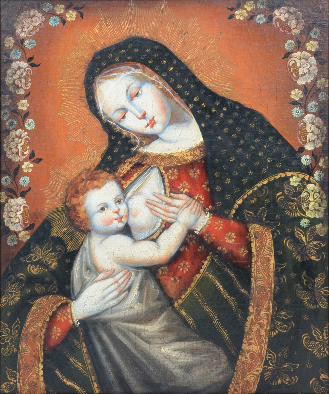 Escola Cusquenha (1538), Nossa Senhora com Menino - foto 1 de 3