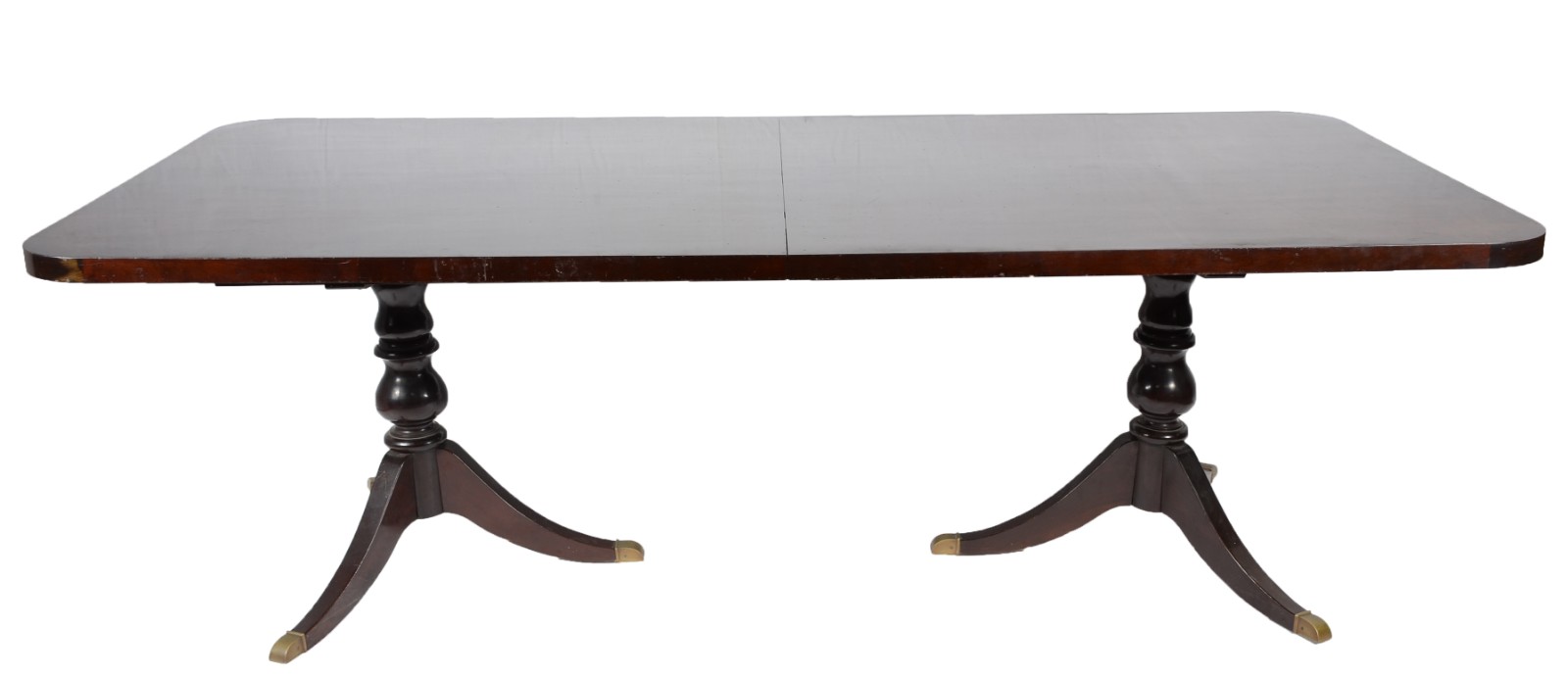 Mesa de jantar de madeira nobre, tampo retangular com uma tábua... - foto 2 de 11