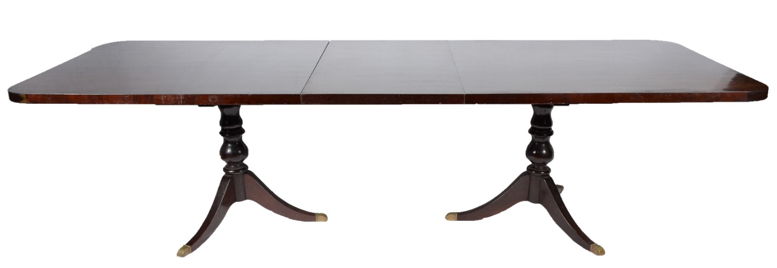 Mesa de jantar de madeira nobre, tampo retangular com uma tábua... - foto 3 de 11