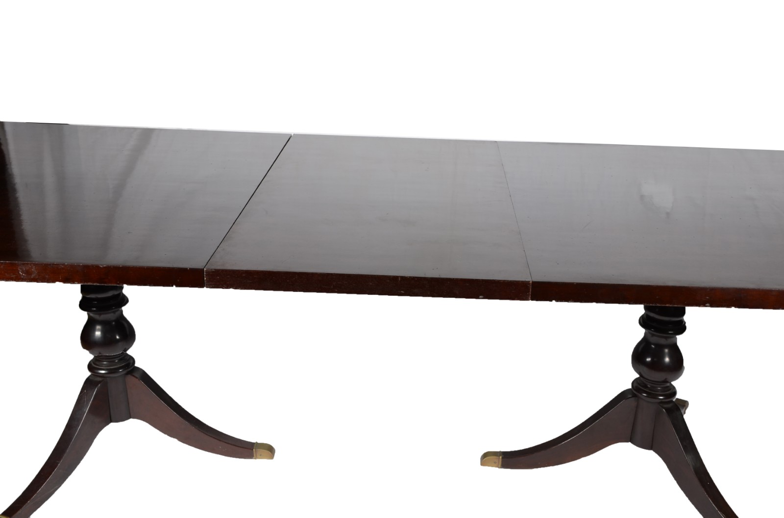 Mesa de jantar de madeira nobre, tampo retangular com uma tábua... - foto 4 de 11