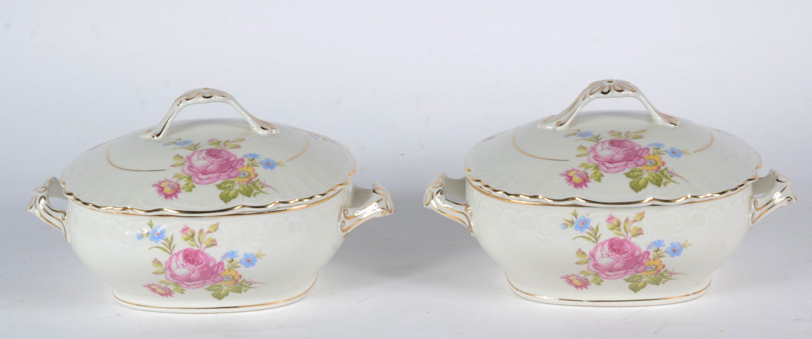 Aparelho de jantar de porcelana portuguesa CF Viana, na cor creme com... - foto 3 de 8