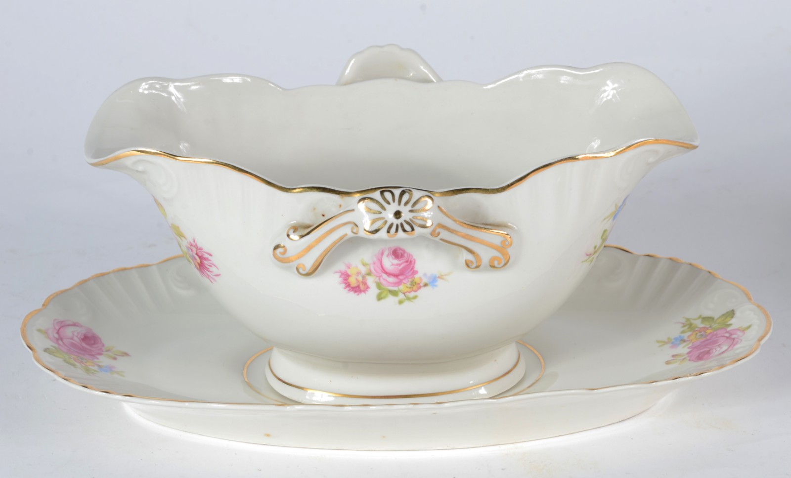Aparelho de jantar de porcelana portuguesa CF Viana, na cor creme com... - foto 5 de 8