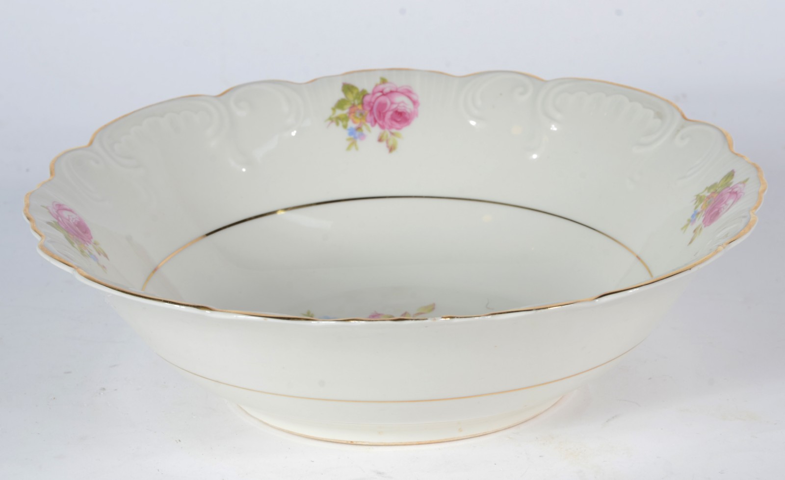 Aparelho de jantar de porcelana portuguesa CF Viana, na cor creme com... - foto 7 de 8