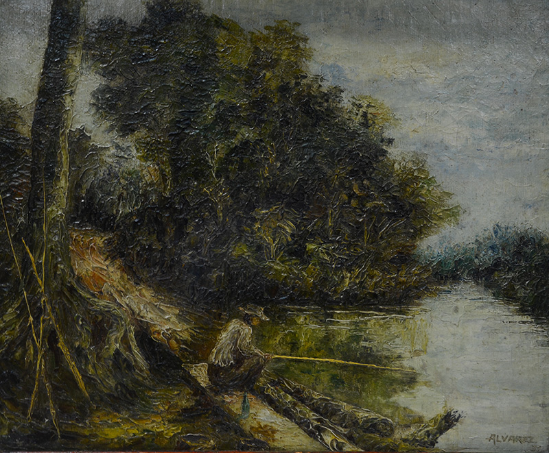 ALVAREZ (ESCOLA PORTUGUESA) - Pescador - osm - 42 x 50 - foto 2 de 3