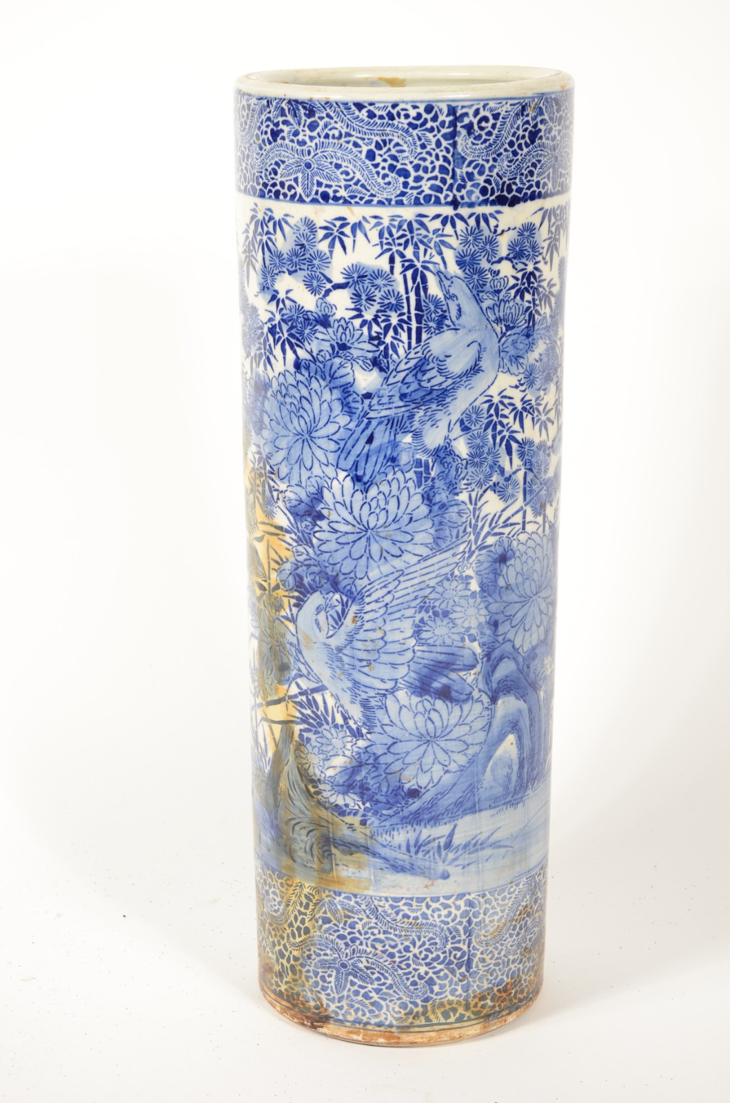 Bengaleiro de porcelana azul e branca (restaurado). - foto 1 de 6