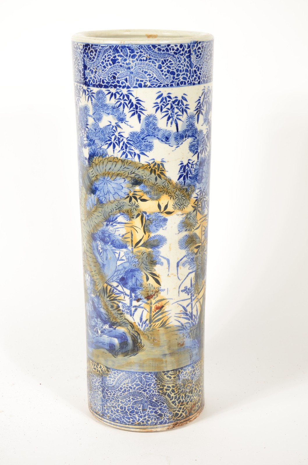 Bengaleiro de porcelana azul e branca (restaurado). - foto 2 de 6