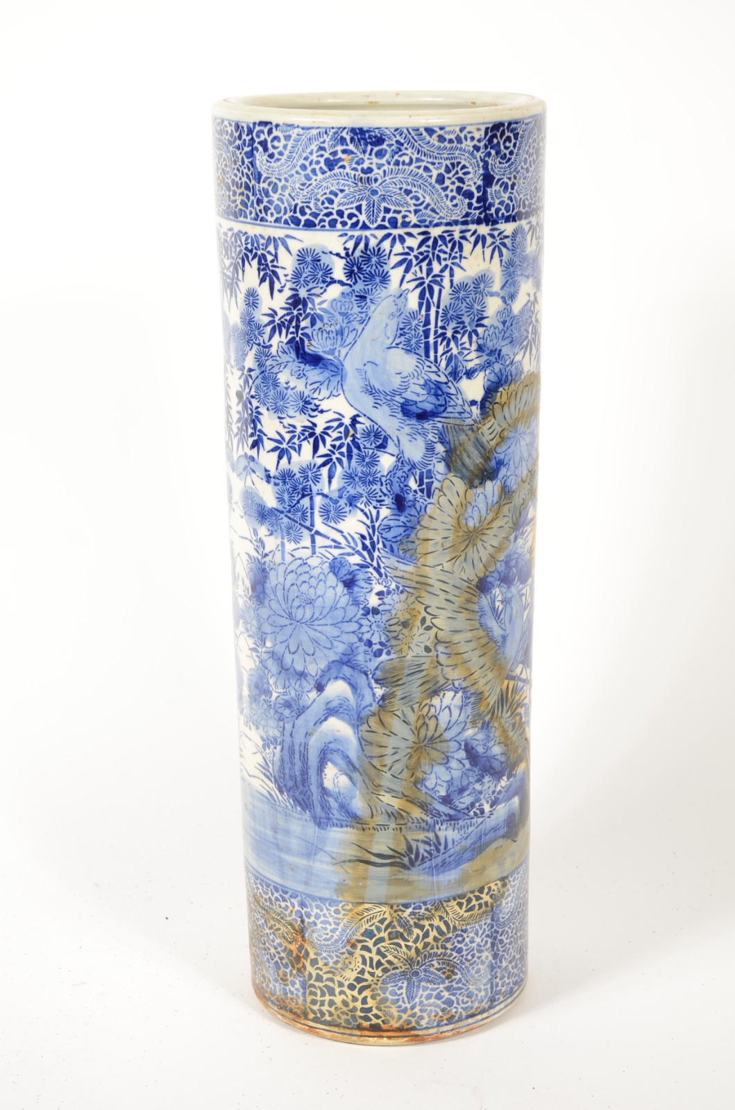 Bengaleiro de porcelana azul e branca (restaurado). - foto 3 de 6