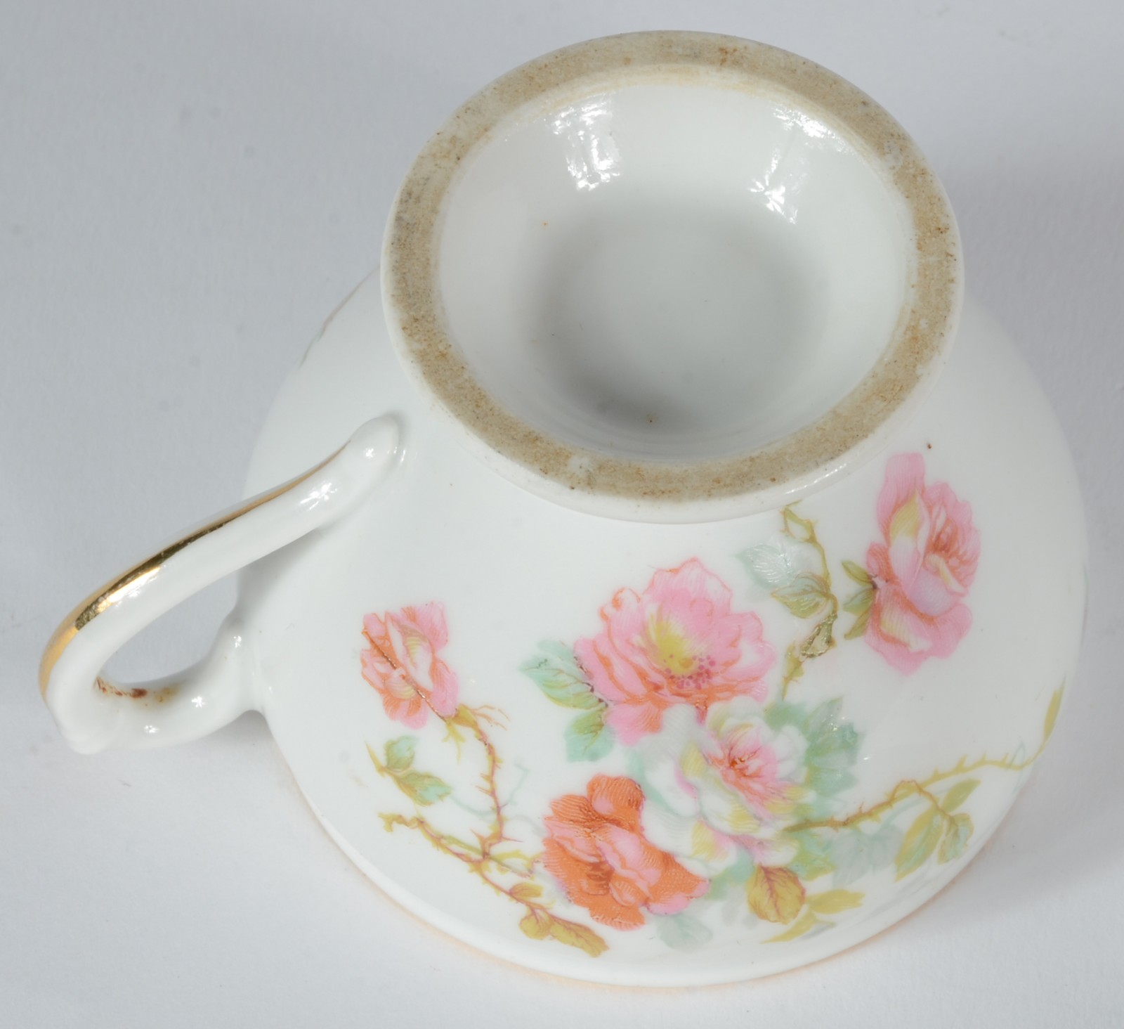 Conjunto com 10 cremeiras de porcelana francesa, decoração floral em... - foto 6 de 6