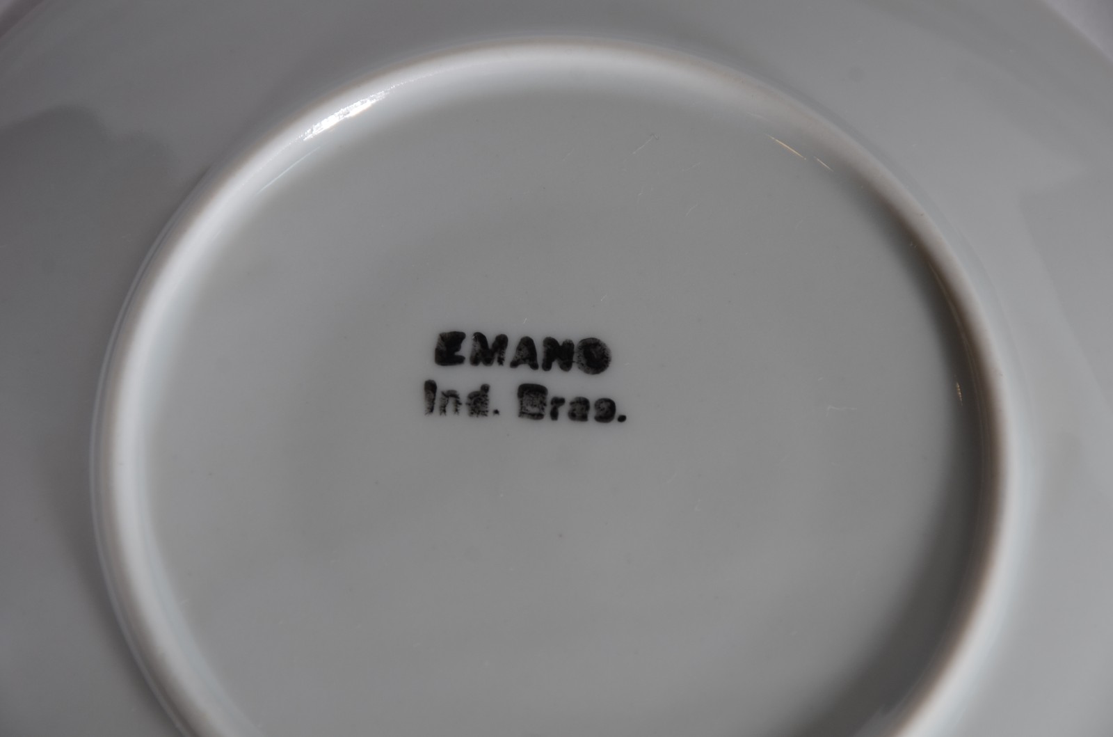Serviço de chá e bolo de porcelana Emano, branca com borda decorada... - foto 5 de 5