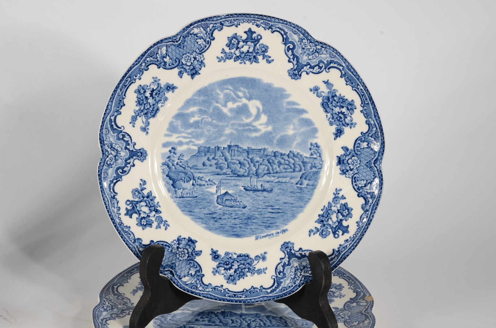 Diversas pratos de faiança inglesa azul e branca, várias decorações... - foto 4 de 11