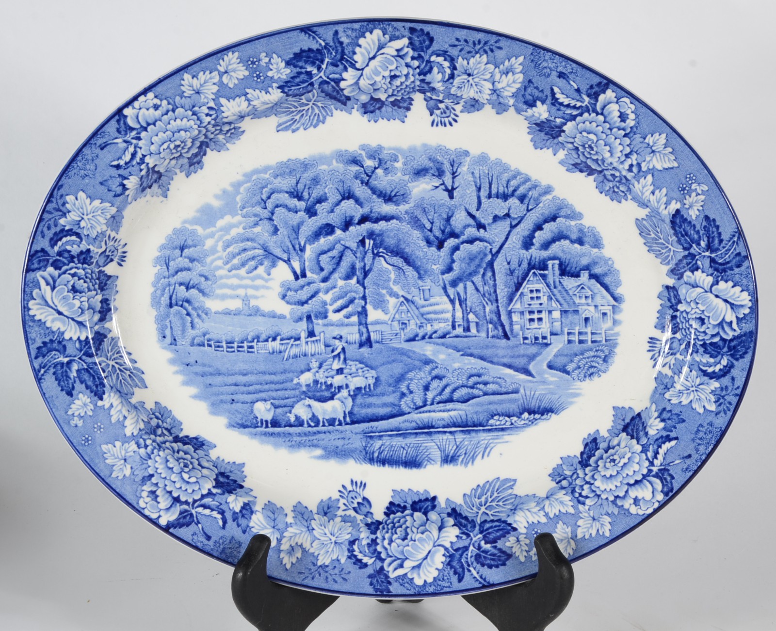 Diversas pratos de faiança inglesa azul e branca, várias decorações... - foto 5 de 11