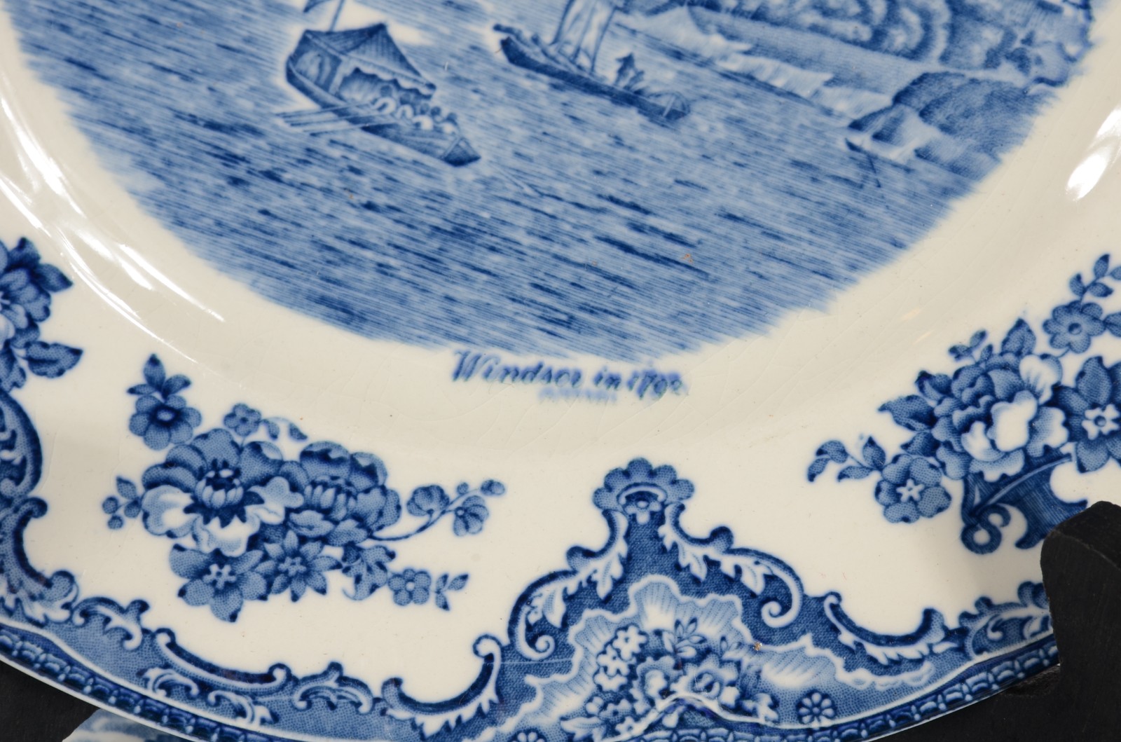 Diversas pratos de faiança inglesa azul e branca, várias decorações... - foto 8 de 11