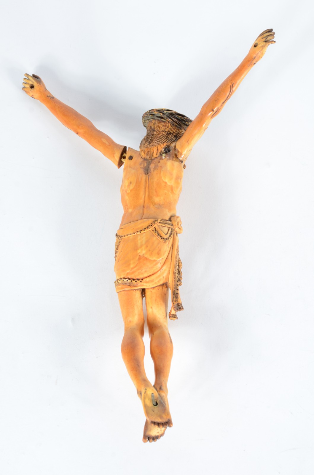 Belíssimo crucifixo de madeira nobre com figura de Cristo ricamente... - foto 9 de 9