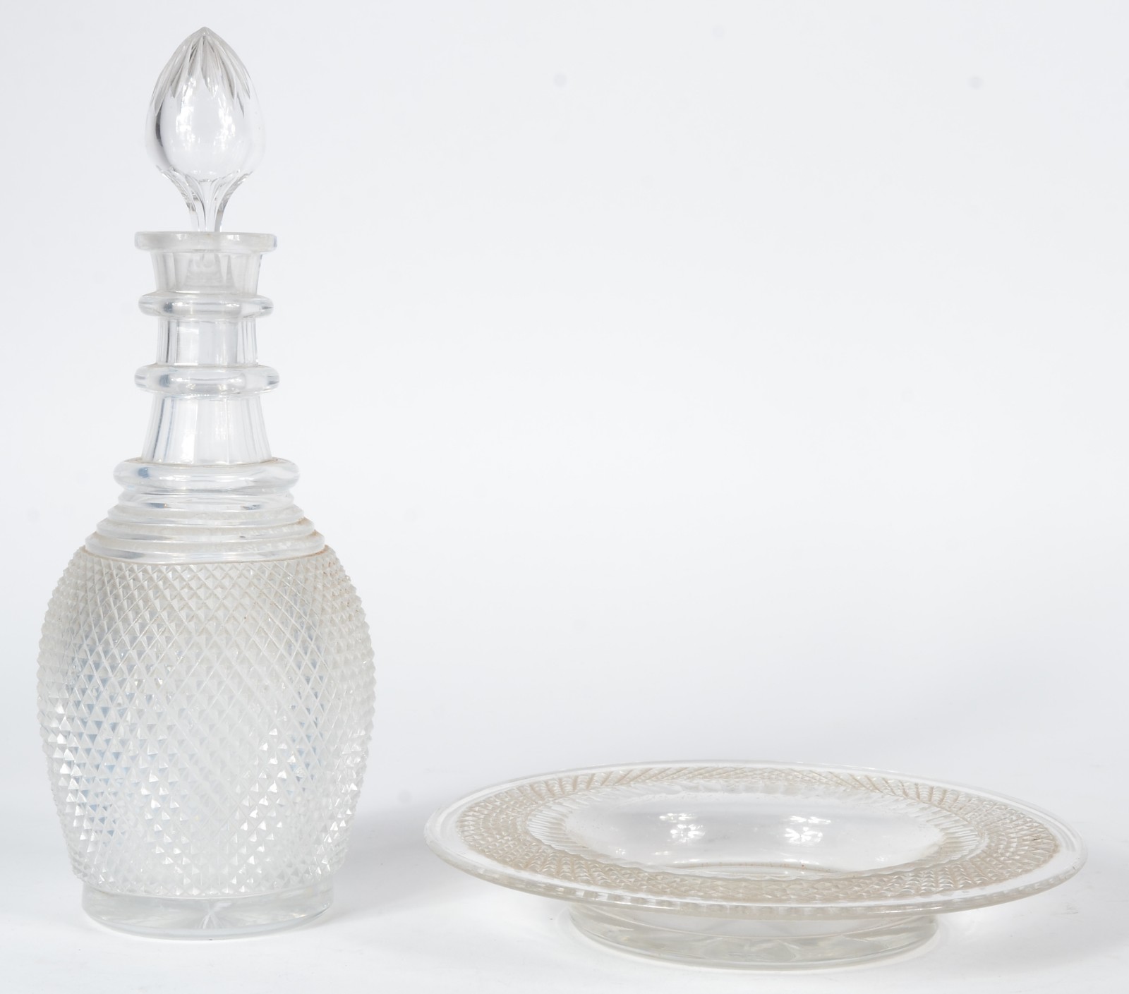 Licoreira com presentoir de cristal, lapidação bico da jaca. - foto 2 de 6