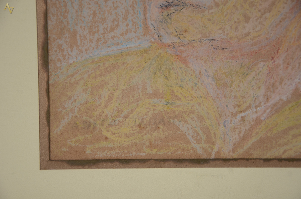 ANITA MALFATTI (1889 - 1964) - Figura masculina - crayon - 32 x 21 - foto 3 de 3