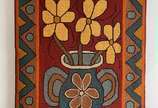 Francisco Brennand (1927-2019), Vaso de flores - Tapeçaria. Assinada e datada 1973.