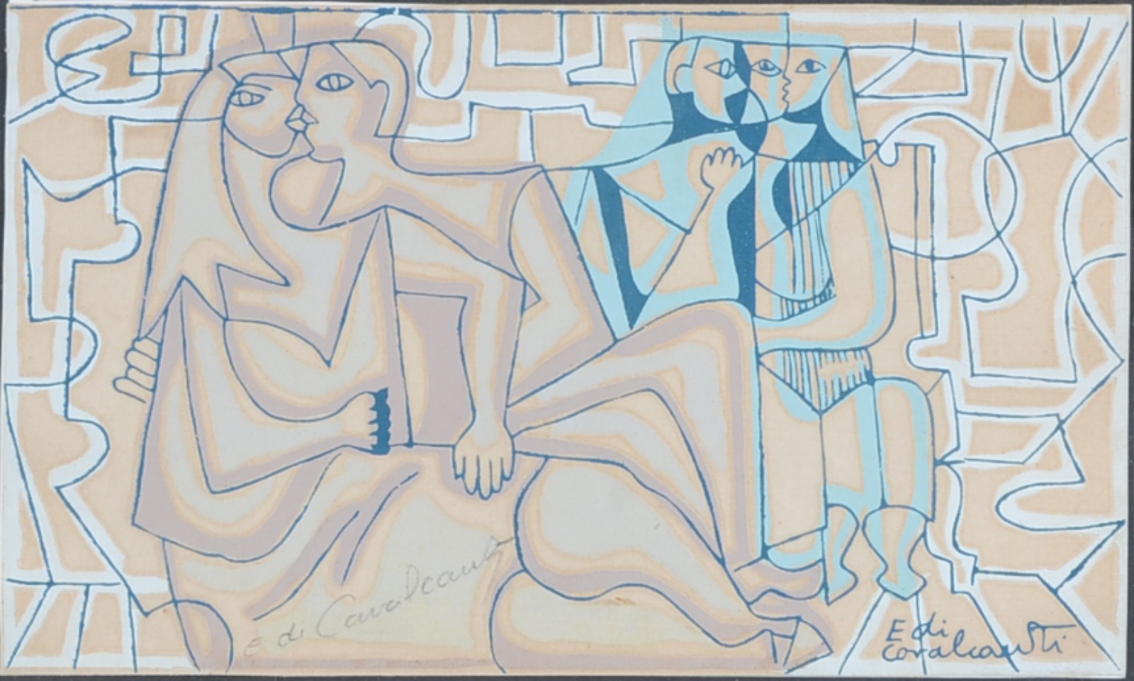 Di Cavalcanti (1897-1976), O Beijo - foto 1 de 5