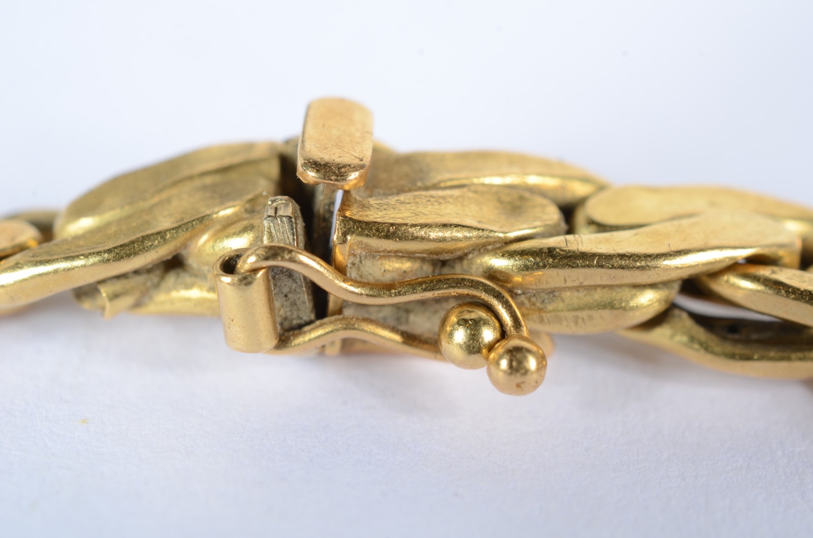 Pulseira elos duplos de ouro 18 k., contraste 750 mls.(Por motivos de... - foto 4 de 4